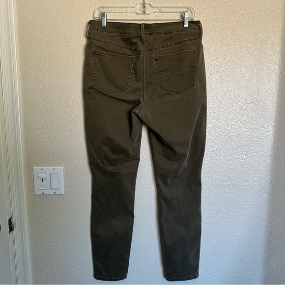 NYDJ Not Your Daughter's Olive Green Wash Skinny Soft Zipper Jeans Pants - Picture 3 of 12